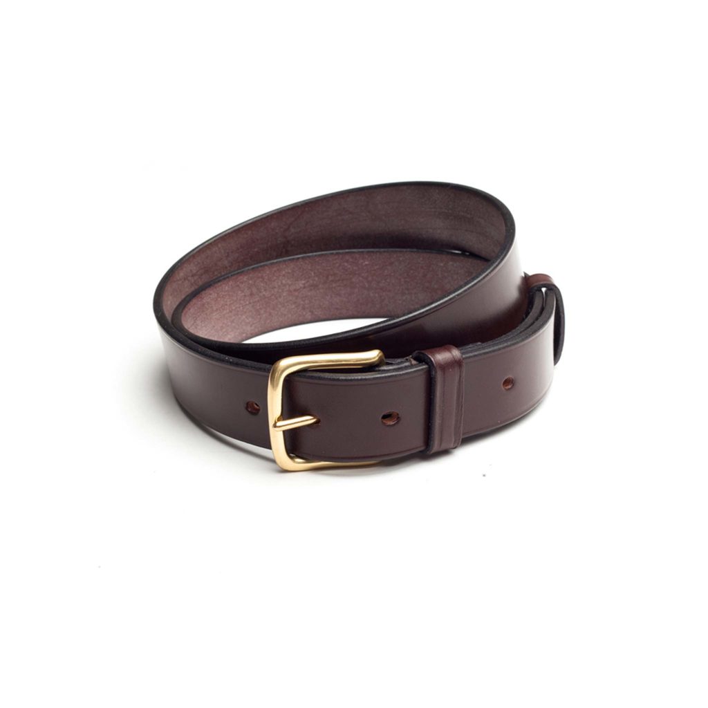 Bridle Leather Belt, Brown - Dege & Skinner | Savile Row Bespoke Tailor