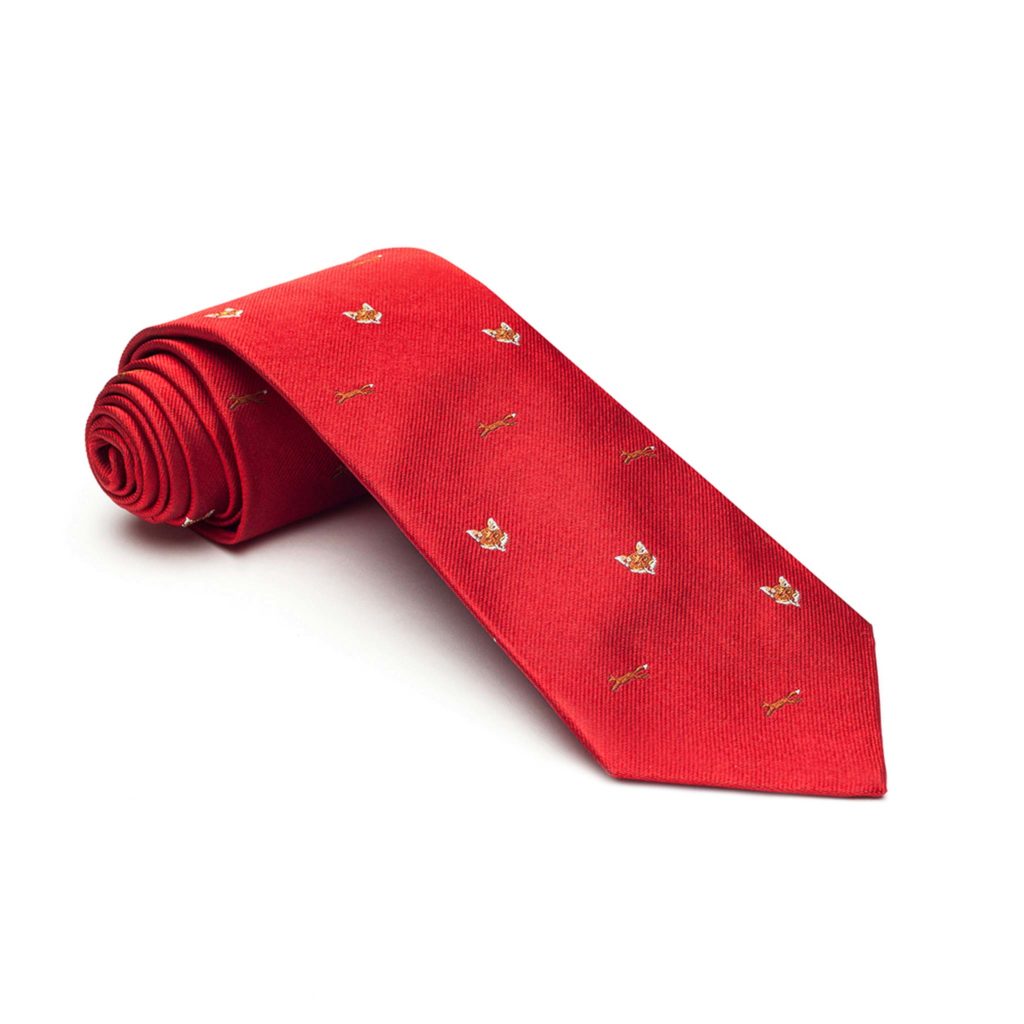 Fox Mask Red Tie