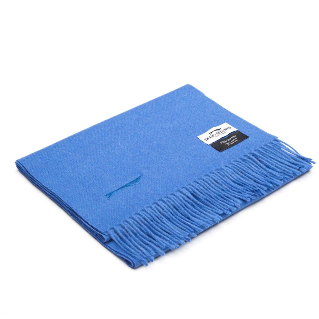 Cashmere Scarf, Sapphire - Dege & Skinner