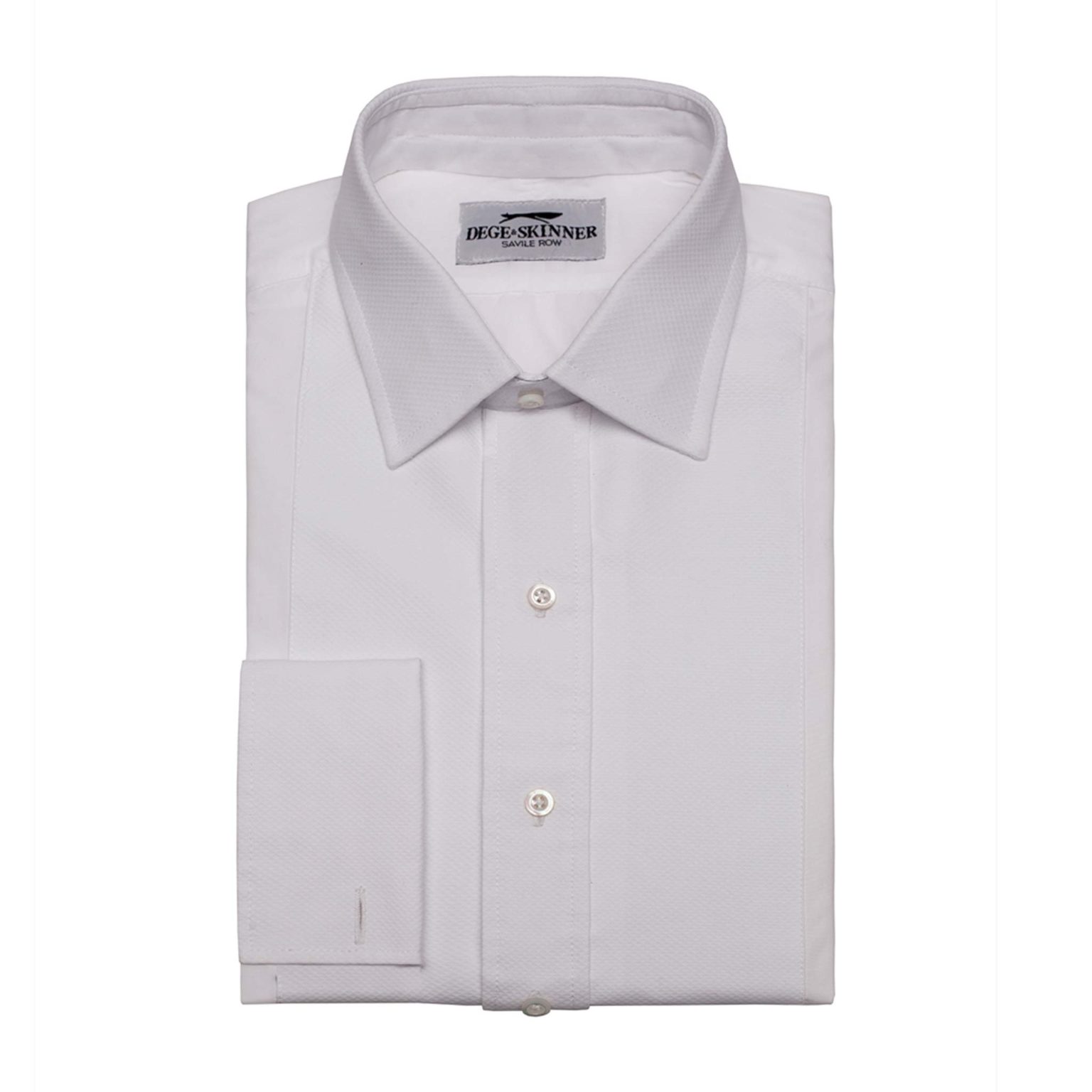 White Marcella Dress Shirt - Dege & Skinner - Savile Row