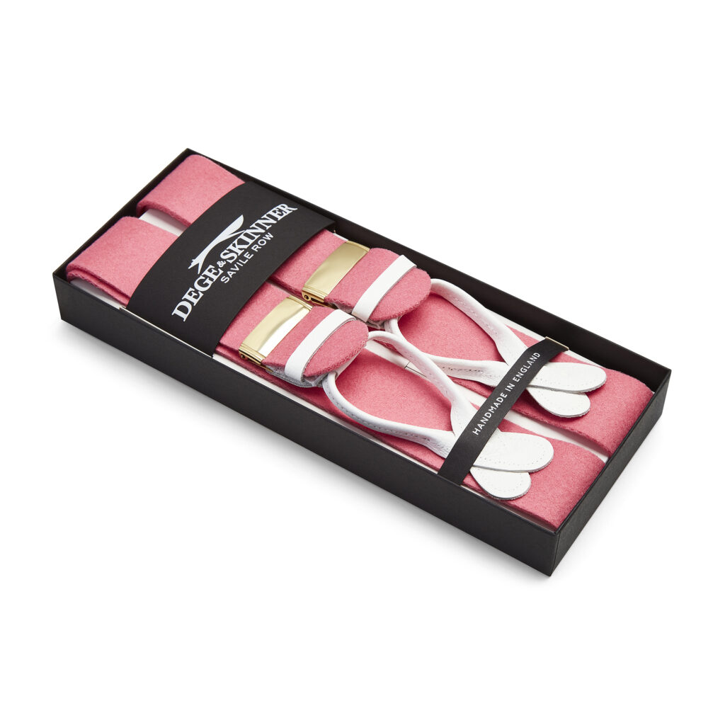 Pink Boxcloth Braces