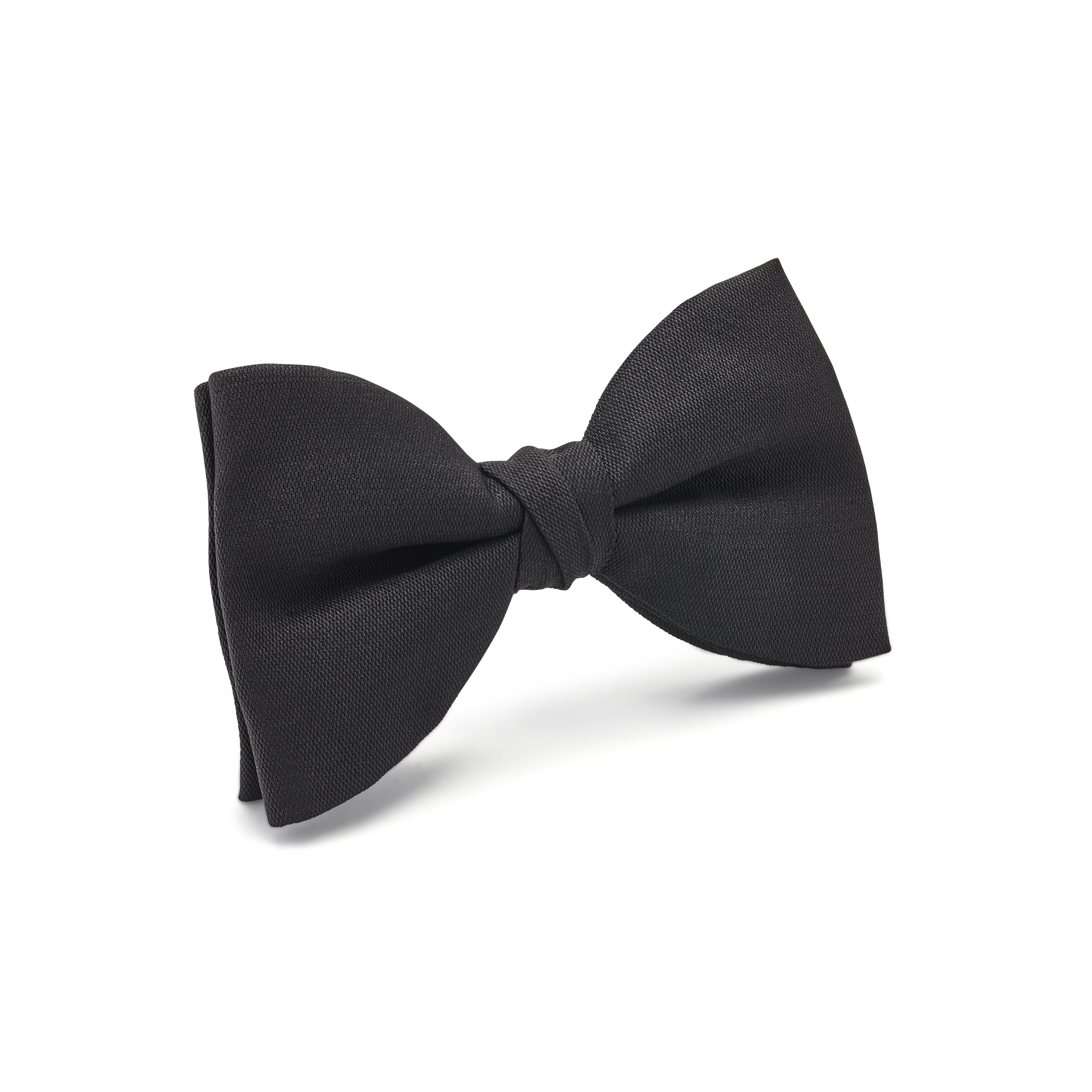 thumbnail image 2 of 100% Formal Silk Self-Tie Bow Tie - Classic Black For Weddings & Black Tie Events 2 of 14