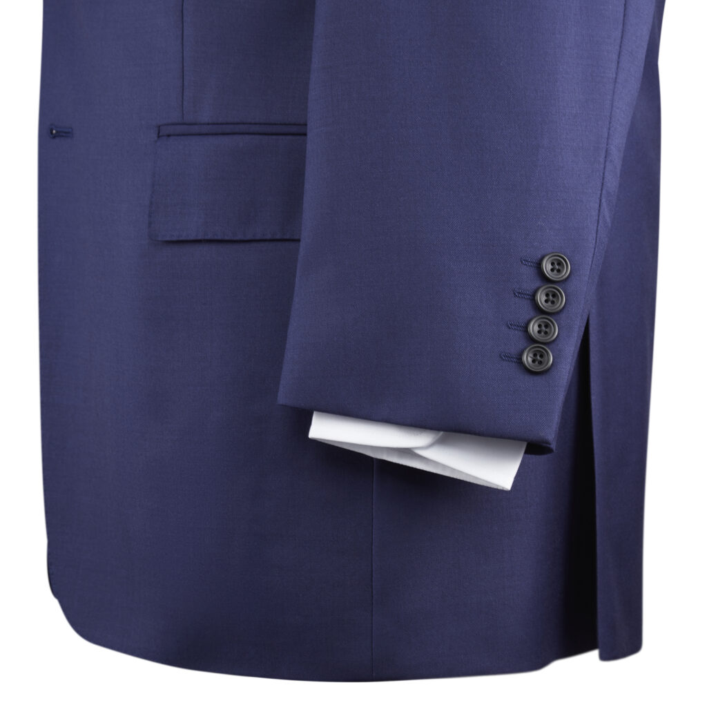 Peak Lapel Jacquard Two Buttons Royal Blue Single Breasted Men's Prom Blazer main image 1