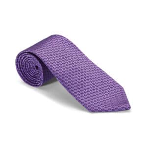 Rich Lilac Interlocked Woven Silk Tie