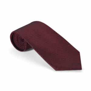 Maroon Interlocked Woven Silk Tie