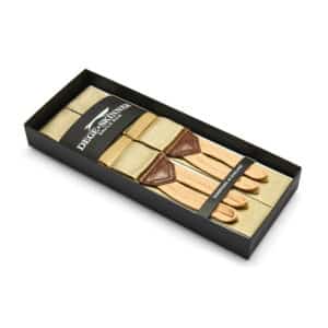 Khaki Barathea Silk Braces