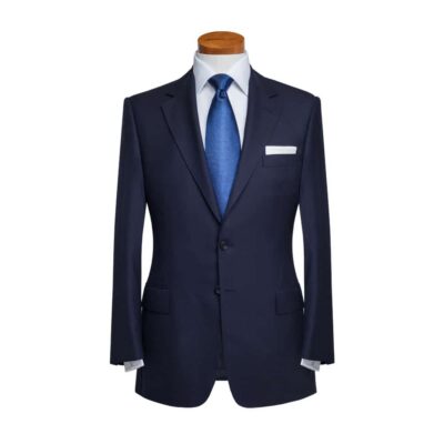 Navy Blue Single Breasted Two-Piece Suit