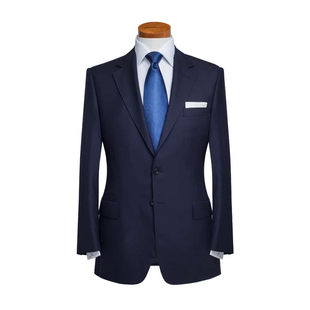 Navy Blue Single Breasted Two-Piece Suit